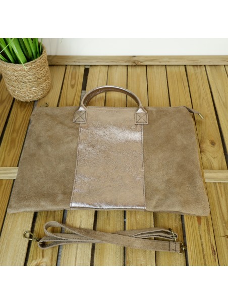 BOLSO MANO GRANDE PIEL REF: 100400