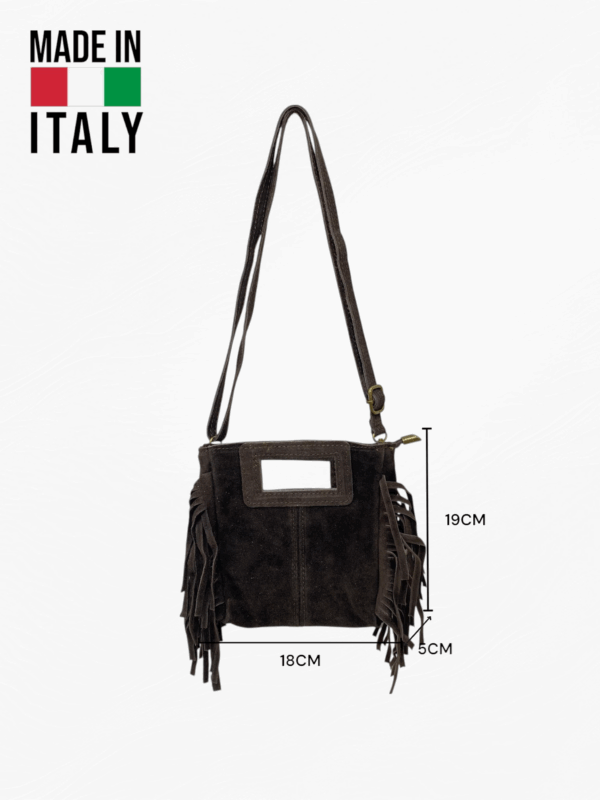 Bolso de antelina y piel al por mayor – Modelo 0726 – 18×19×5 cm – 250 g - Image 2