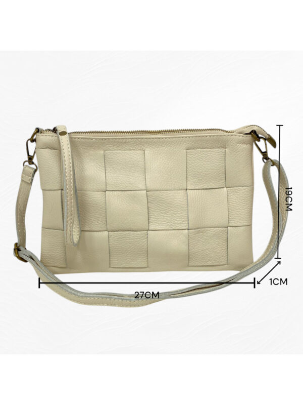Bolso de Piel Tejido Beige – Modelo 0625 | Venta al por Mayor - Image 2