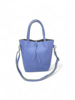 Bolso de Mano y Bandolera Azul con Cierre de Lazo – Modelo 0838-1 (30x26x10 cm, 350g) | Venta al por Mayor - Image 3