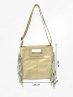 Bolso de Piel con Flecos Laterales – Modelo 0844 | Venta al por Mayor - Image 3