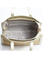 Bolso de Bambú con Detalles en Cuero Dorado – Modelo 11237 | Venta al por Mayor - Image 5