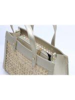 Bolso de Bambú con Detalles en Cuero Dorado – Modelo 11237 | Venta al por Mayor - Image 6