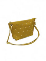 Bolso Amarillo con Tachuelas Doradas – Modelo 1231 (20x28x6 cm, 350g) | Venta al por Mayor