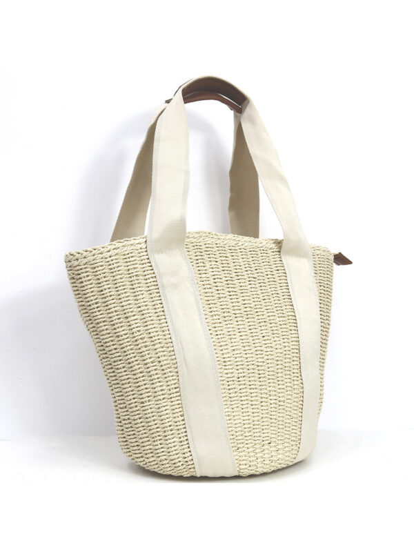 Bolso de Verano de Paja con Asas Largas – Modelo 28013 | Venta al por Mayor - Image 1