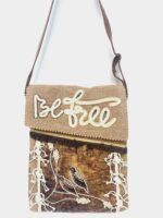 BG5003 Bolso Étnico con Letras y Bordado de Pájaros – Estilo Boho Artesanal | Venta al por Mayor
