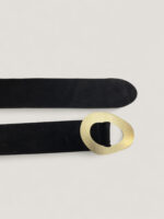 Cinturón de Piel para Mujer con Hebilla Ovalada – Modelo C010 | 100% Cuero Natural | Hecho en Italia | Venta al por Mayor - Image 3