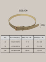 Cinturón Clásico de Mujer en Serraje Natural – Modelo C101 | Hecho en Italia | Venta al por Mayor - Image 3