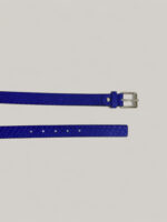 Cinturón de Piel para Mujer Azul con Hebilla Plateada – Hecho en Italia – Modelo C103 | Venta al por Mayor - Image 2