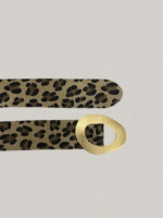 Cinturón Ancho de Mujer con Estampado Leopardo en Piel Natural – Modelo C17 | Hecho en Italia | Venta al por Mayor - Image 2