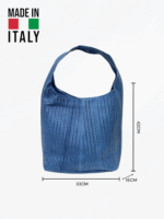 Bolso Tote de Piel Trenzada para Mujer – Modelo 1273 (33×42×15 cm, 300 g) | Hecho en Italia | Venta al por Mayor - Image 2