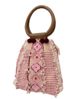 Bolso Étnico Artesanal con Bordados y Asa de Madera – Modelo BG4039 (350 g) | Hecho a Mano | Venta al por Mayor