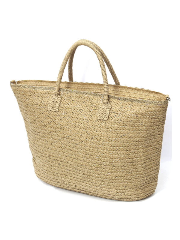 Bolso de Playa Grande Dorado Modelo XY-2505 | Venta al por Mayor - Image 1