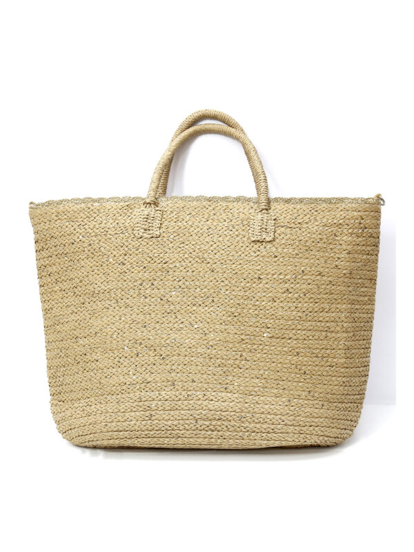 Bolso de Playa Grande Dorado Modelo XY-2505 | Venta al por Mayor - Image 3
