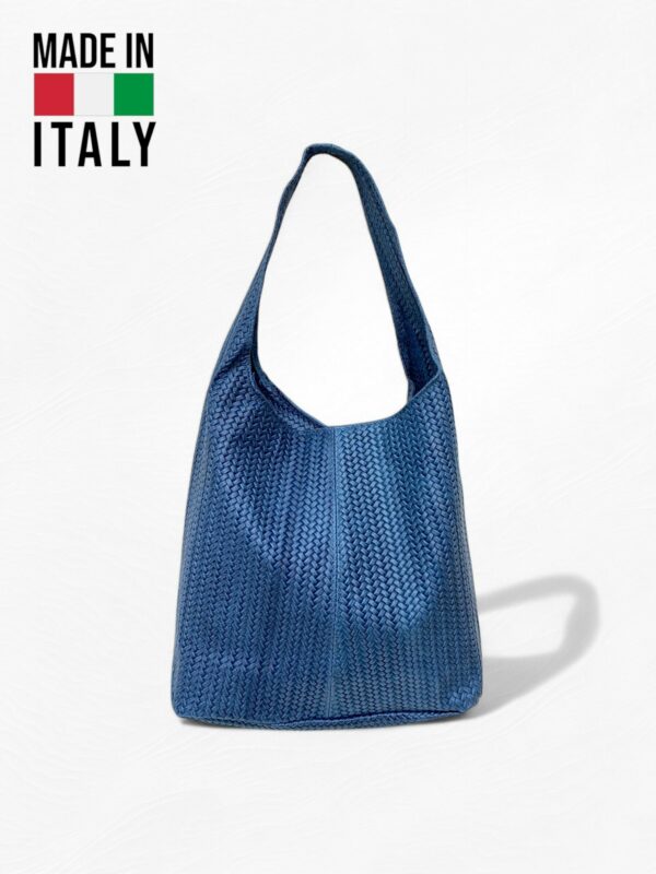 Bolso Tote de Piel Trenzada para Mujer – Modelo 1273 (33×42×15 cm, 300 g) | Hecho en Italia | Venta al por Mayor - Image 1