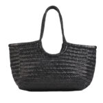 Bolso tote grande de piel trenzada artesanal para mujer 1060 - Image 3