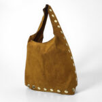 Bolso Tote de Antelina con Tachuelas Doradas – Diseño Casual y Elegante para Mujer 1399