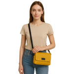 Bolso bandolera de piel auténtica para mujer – Fabricado en Italia 0998 - Image 3