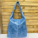 Bolso Shopper de piel italiana whisky – estilo casual oversize – (Mod. 1134) - Imagen 3