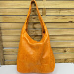 Bolso Shopper de piel italiana whisky – estilo casual oversize – (Mod. 1134) - Imagen 2