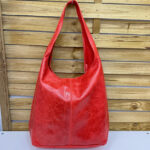 Bolso Shopper de piel italiana whisky – estilo casual oversize – (Mod. 1134)