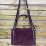 Bolso Mini Bowling de Piel Serraje Camel – Elegante, Versátil & Súper Trendy – (Mod. 1392 )