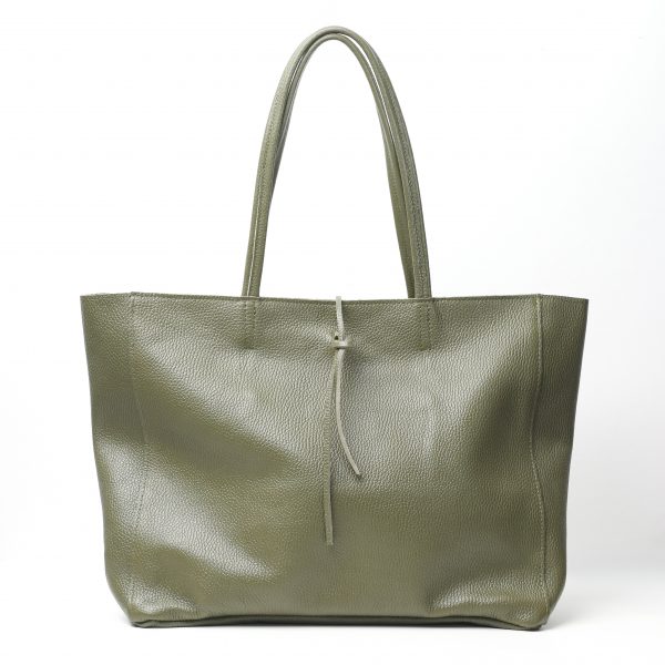 Bolso shopper de piel