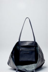 Bolso shopper de piel 
