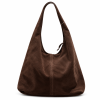 Bolso Shopper de Serraje con Cremallera
