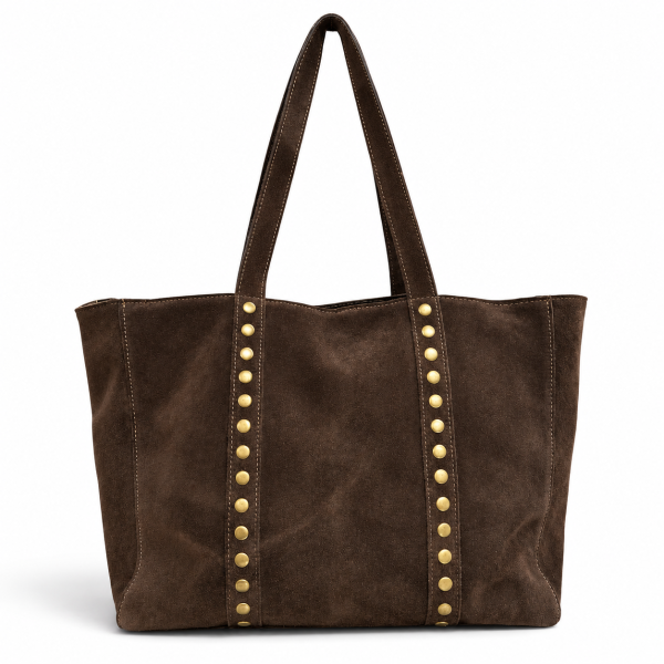 Bolso Shopper de Serraje con Tachuelas (3) Bolso Shopper de Serraje con Tachuelas