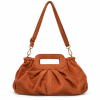 Bolso de Ante con Asa de Mano y Bandolera