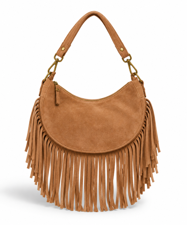 Bolso de Serraje con Flecos